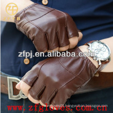 Half figer leather gloves for gentleman